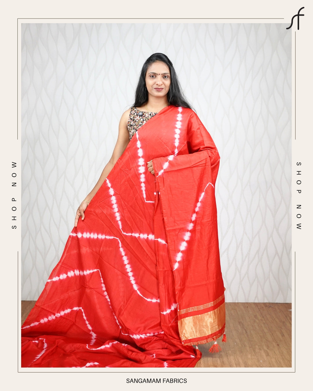 LAGDI PATTA BORDER SAREE