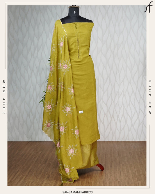 CRUSHED SILK SALWAR SUIT