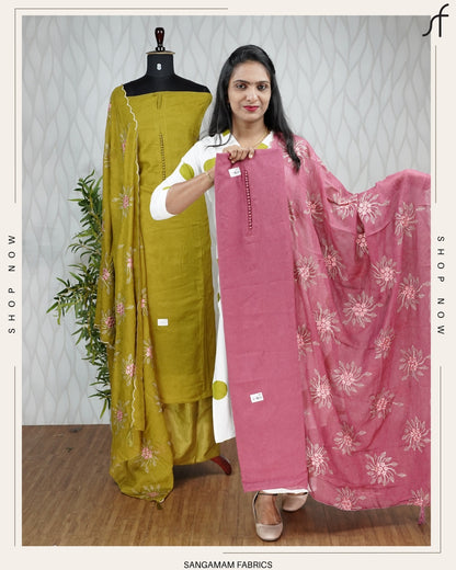 CRUSHED SILK SALWAR SUIT
