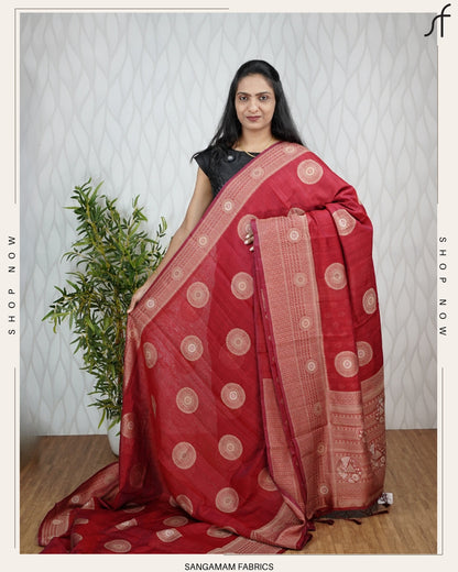 SEMI RAW SILK SAREE