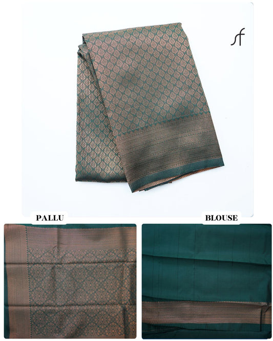 SEMI SILK BROCADE SAREE
