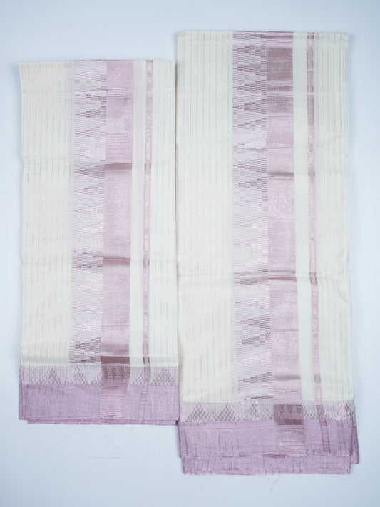 KERALA ROSE COPPER KASAV SETMUNDU 2.80 Meter