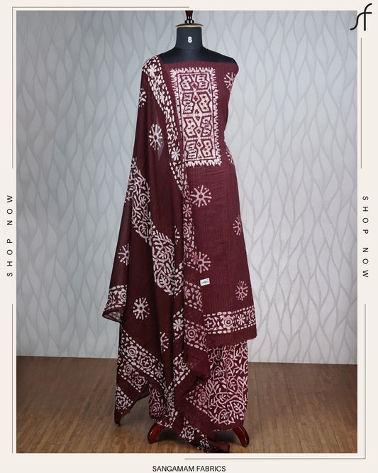 KANTHA COTTON BATIK PRINTED SALWAR SUIT