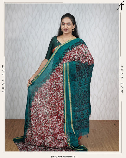 KALAMKARI GEORGETTE SAREE