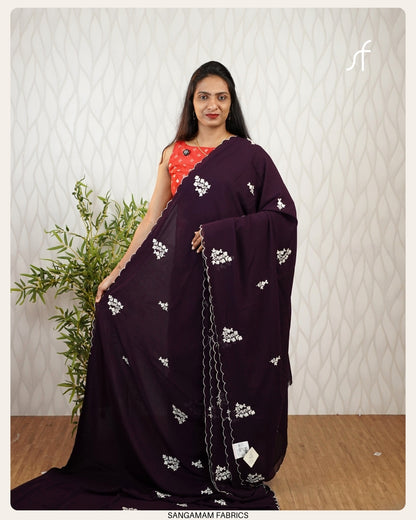 GEORGETTE EMBROIDERY SAREE