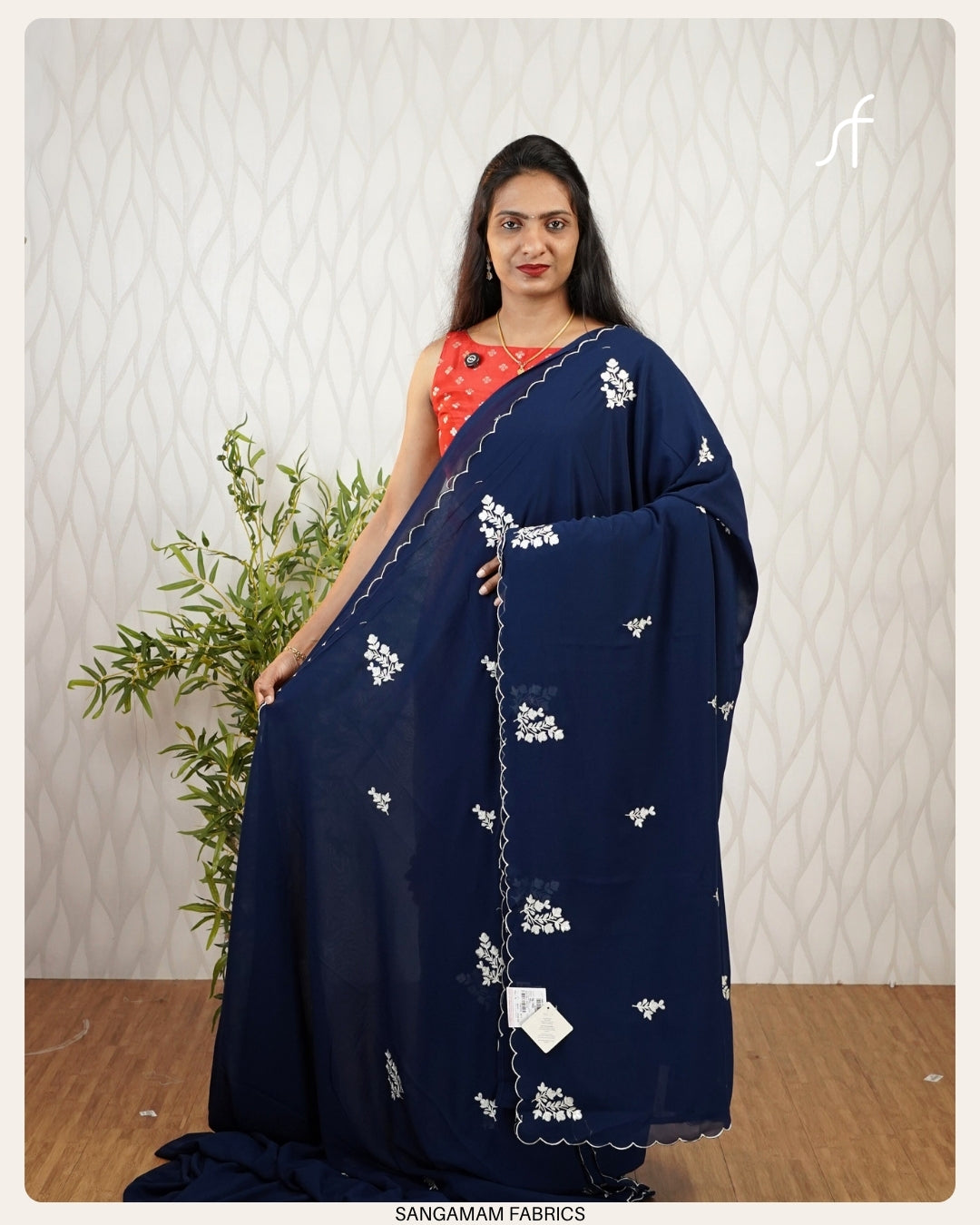 GEORGETTE EMBROIDERY SAREE