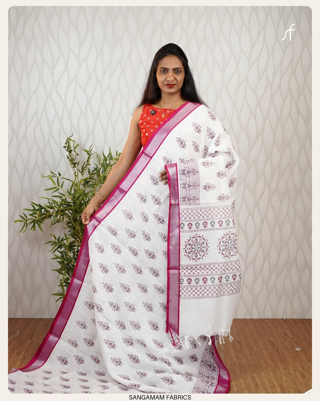 SEMI LINEN SAREE