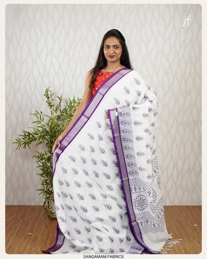 SEMI LINEN SAREE