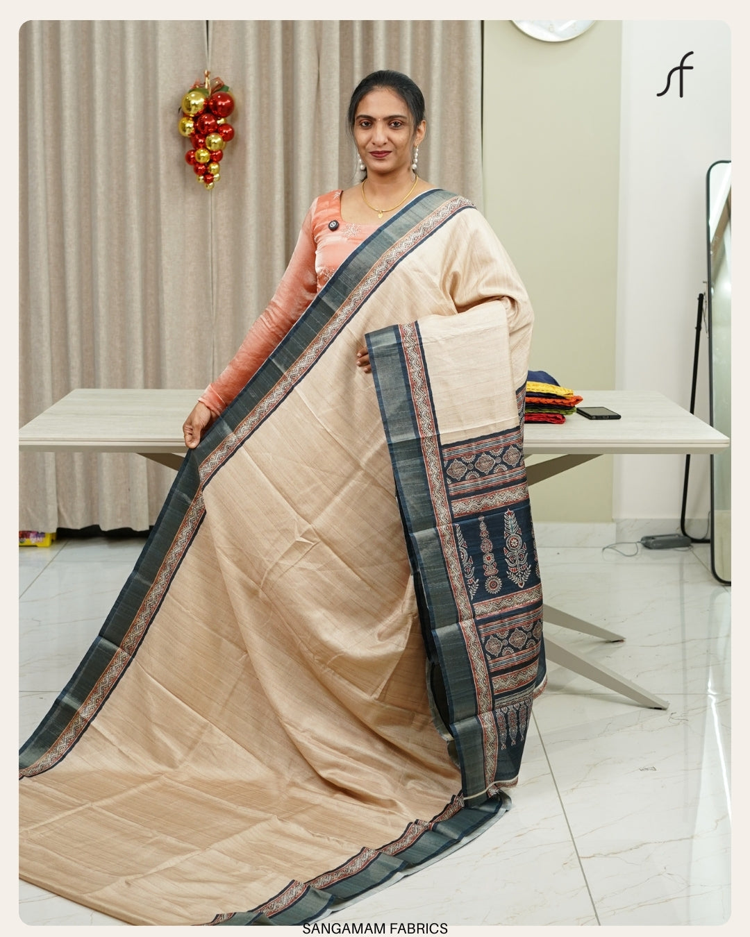 SEMI TUSSAR SILK SAREE