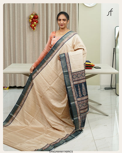 SEMI TUSSAR SILK SAREE
