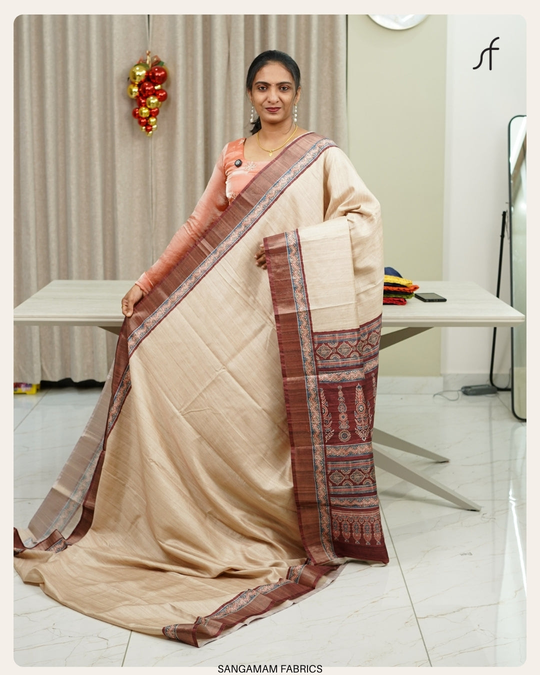 SEMI TUSSAR SILK SAREE