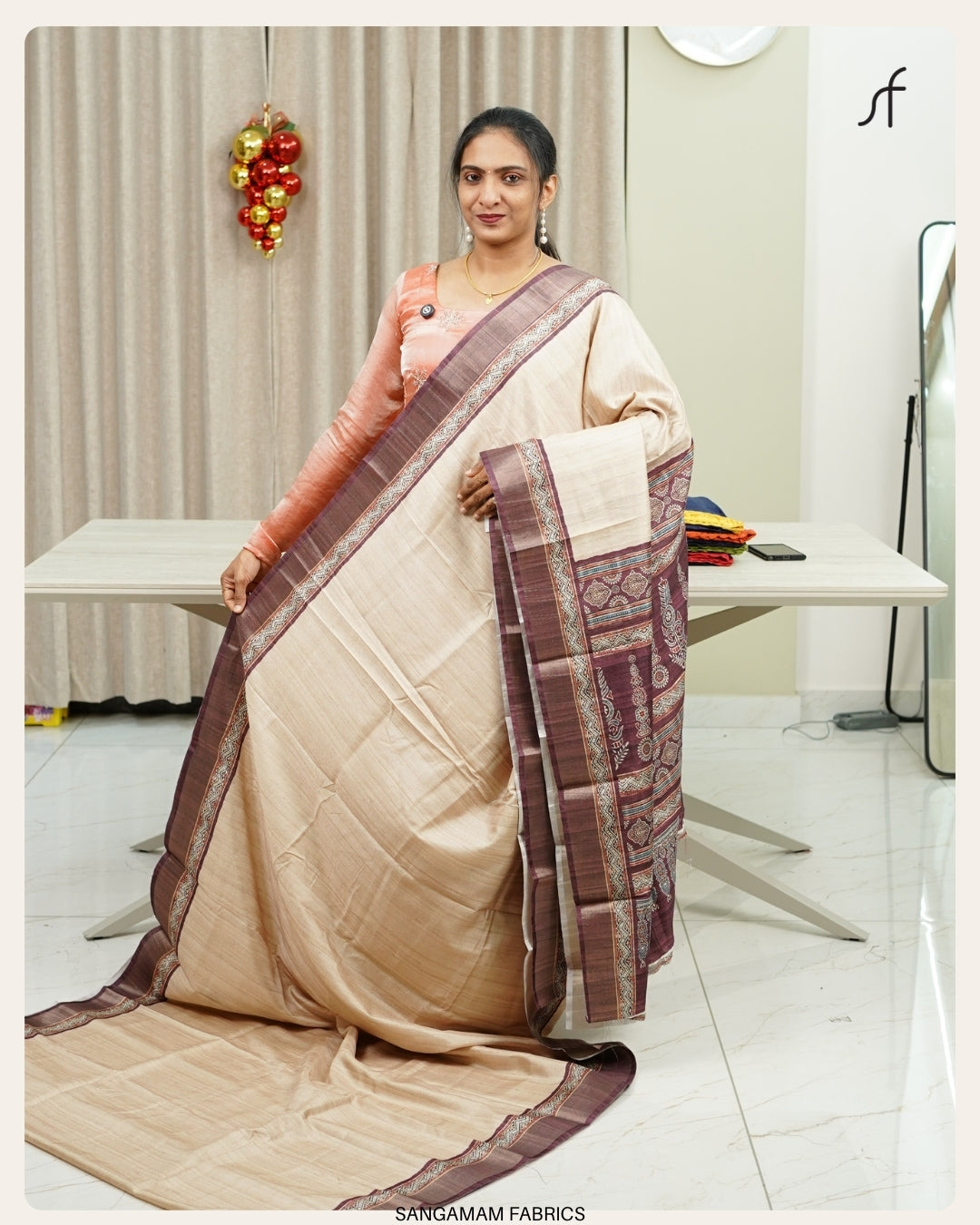 SEMI TUSSAR SILK SAREE