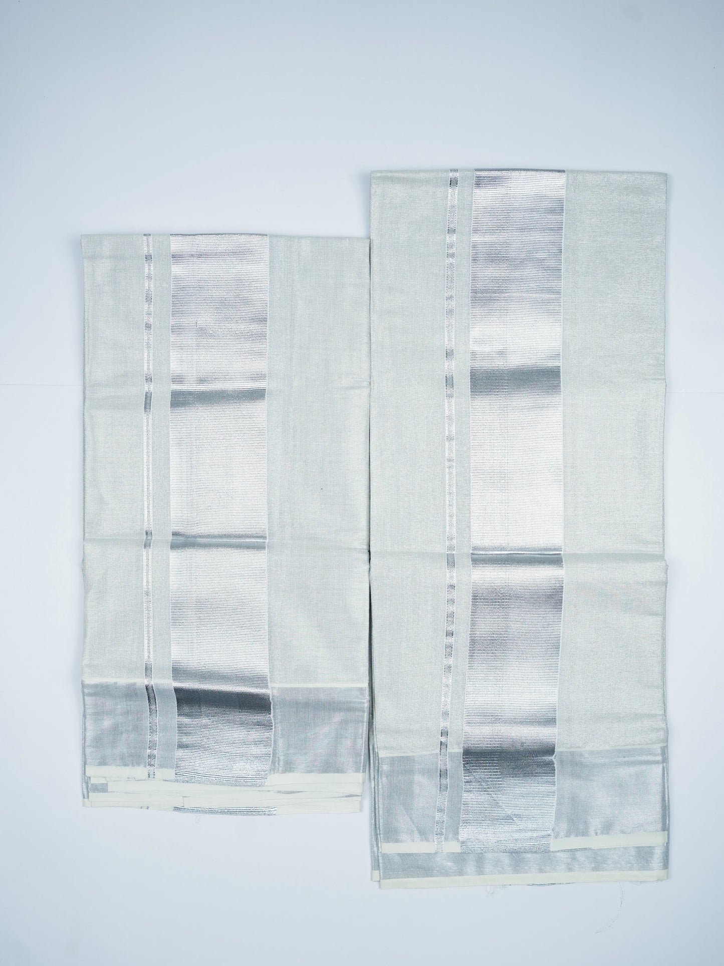 KERALA SILVER TISSUE SETMUNDU 2.80 Meter