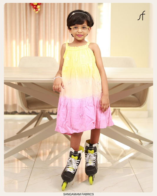 SUNSHINE TRIO - SOFT COTTON FROCK