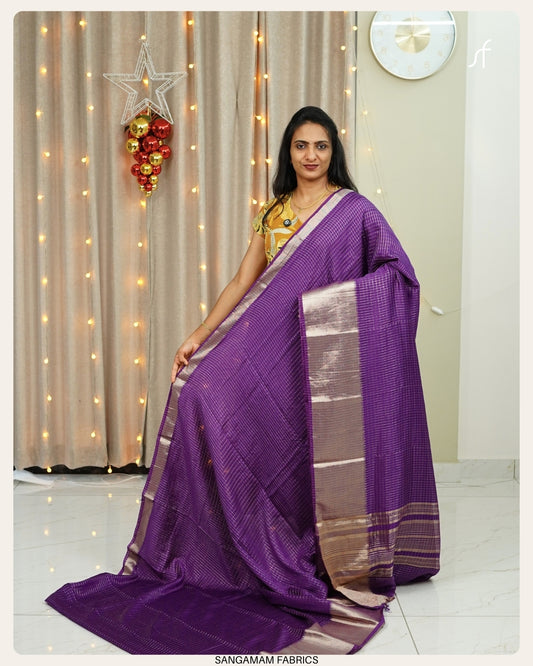 CHANDERI FINISH SEMI DOLA SILK SAREE