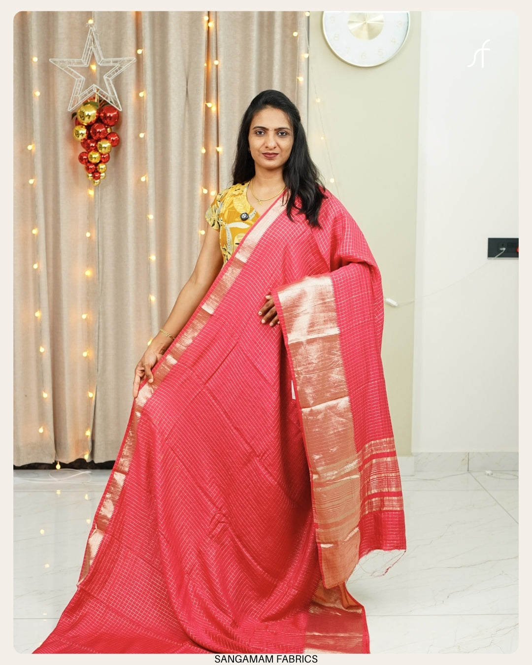 CHANDERI FINISH SEMI DOLA SILK SAREE