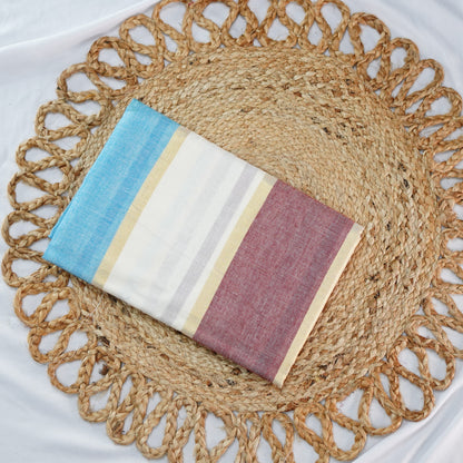 KERALA COTTON SETSAREE FANCY LINE PATTERN