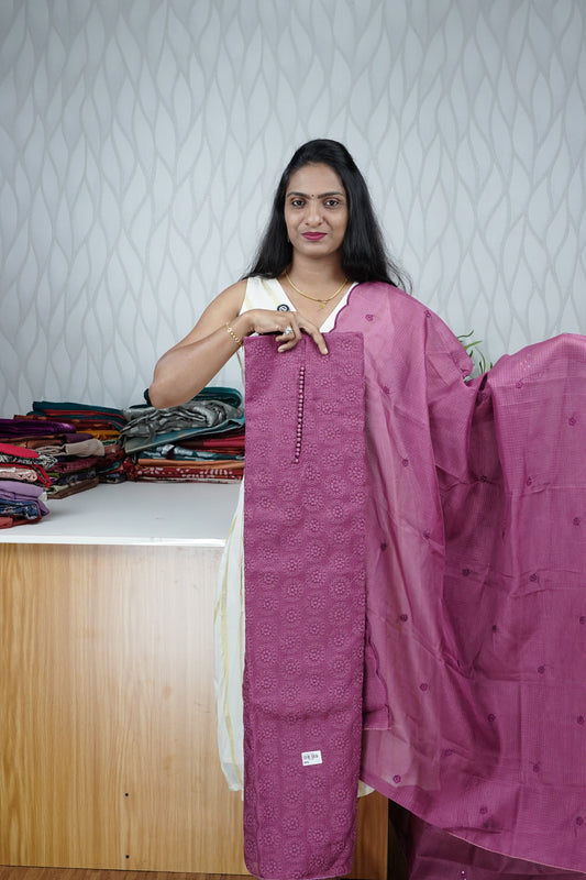 NETCOTTA PHULKARI UNSTITCHED SALWAR SUIT