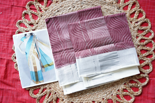 TIE AND DYE KERALA COTTON SETMUNDU