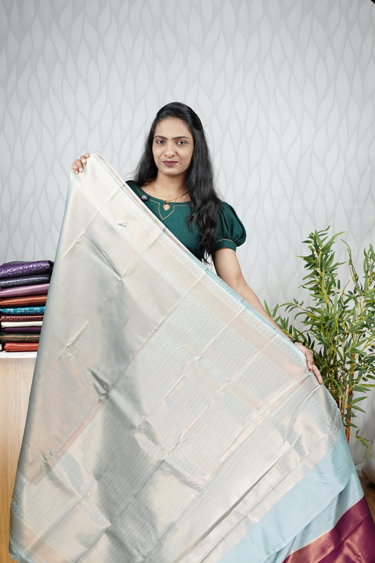 PASTEL BROCADE SEMI SILK SAREE