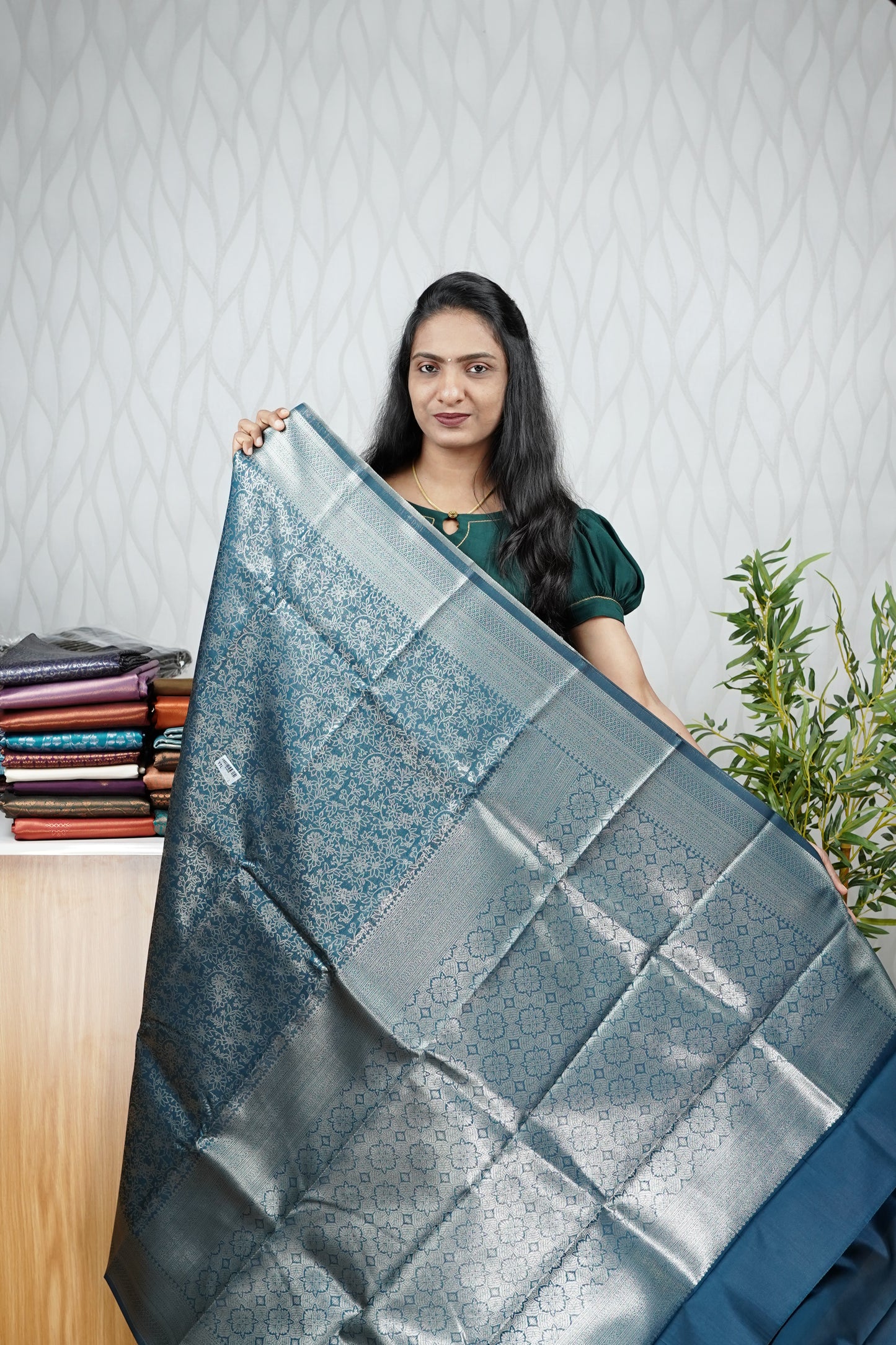 BROCADE SEMI SILK SAREE
