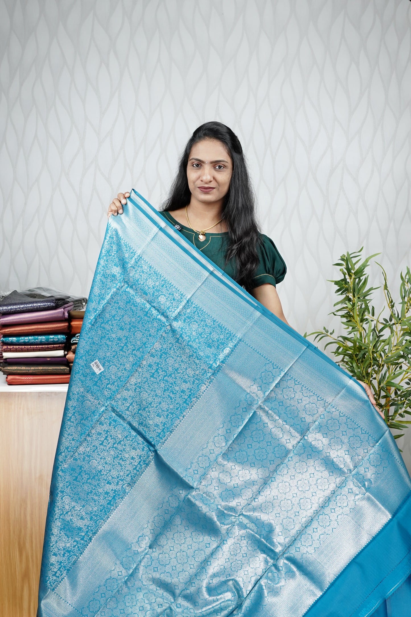 BROCADE SEMI SILK SAREE