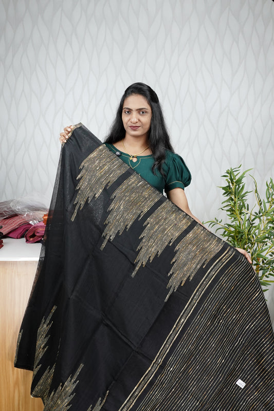 SEMI CHANDERI SILK SAREE