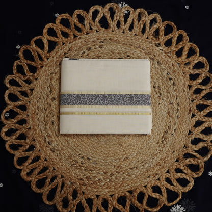 TRADITIONAL JAQUARD BORDER COTTON DOUBLE MUNDU