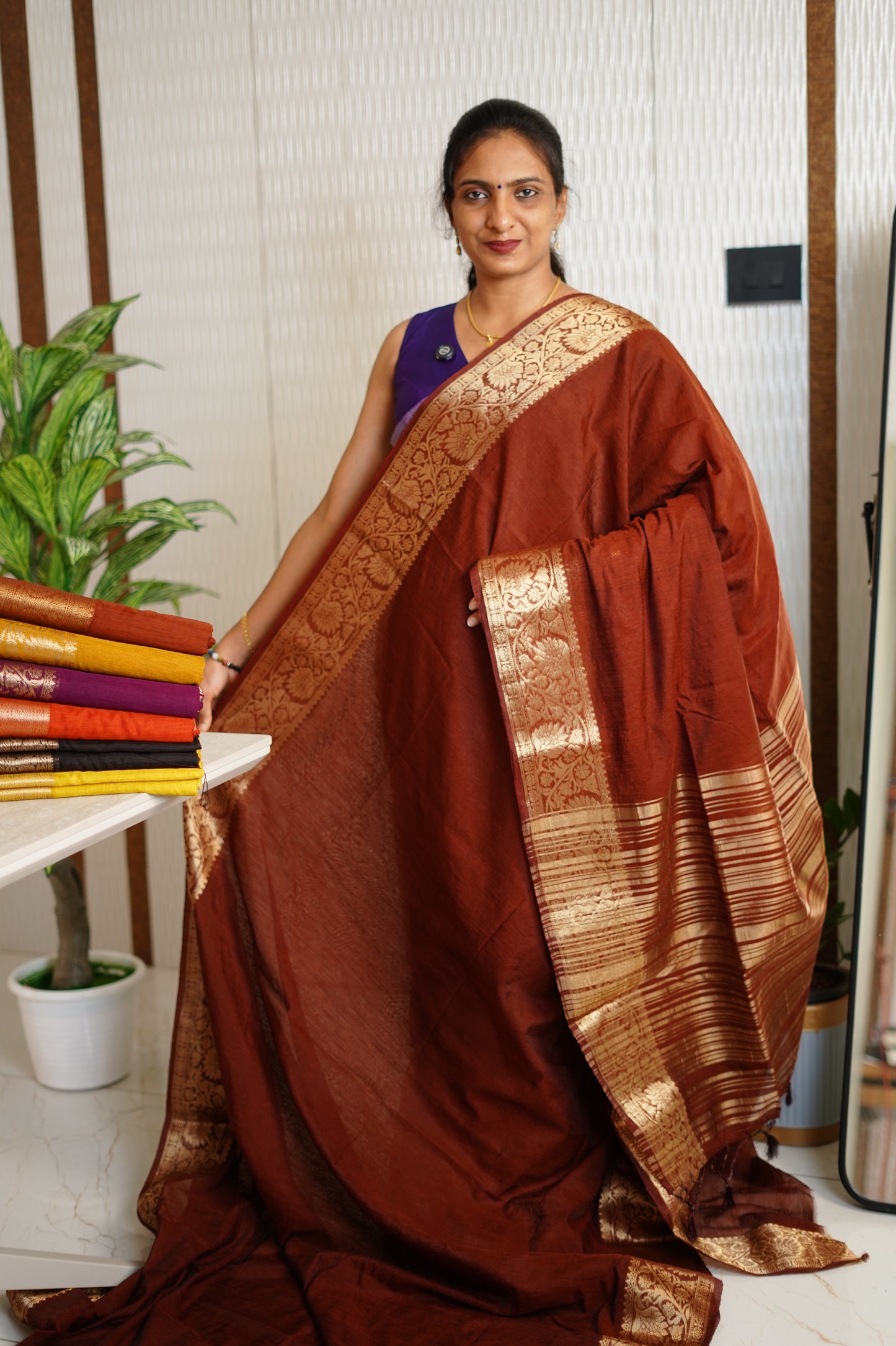 SEMI JUTE BANARASI SAREE