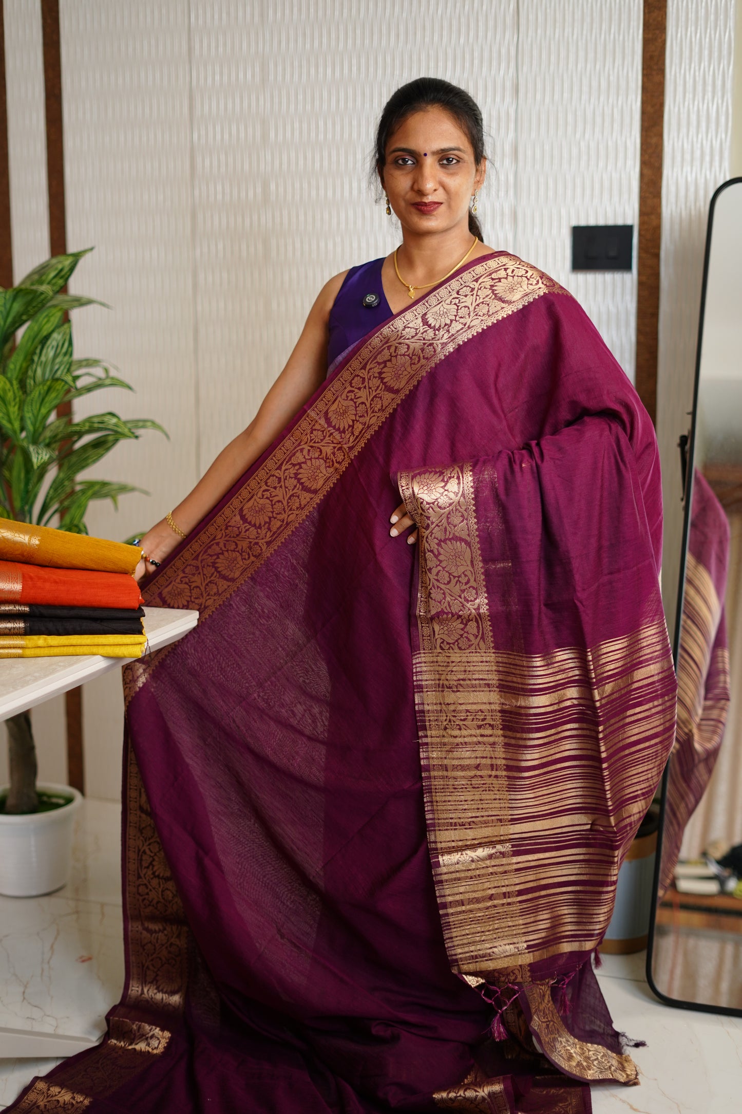SEMI JUTE BANARASI SAREE
