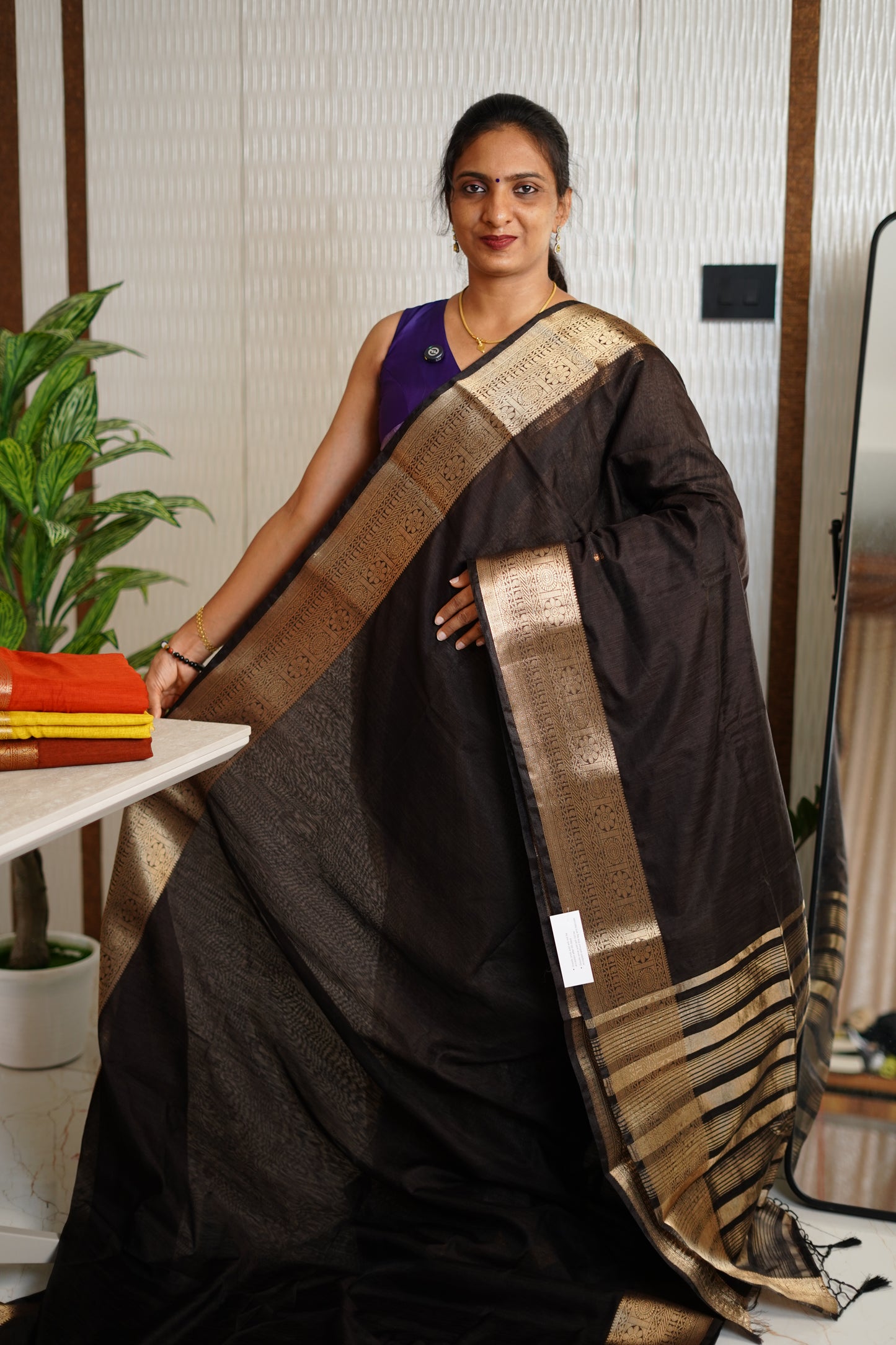 SEMI JUTE BANARASI SAREE