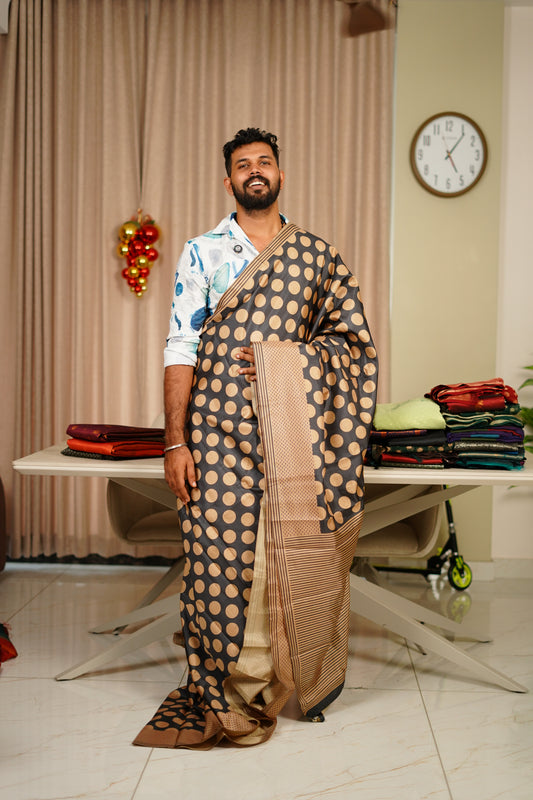 SEMI TUSSAR SILK SAREE