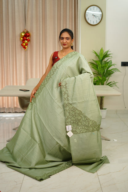 SEMI TUSSAR SILK SAREE