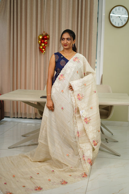 NET COTTA SAREE