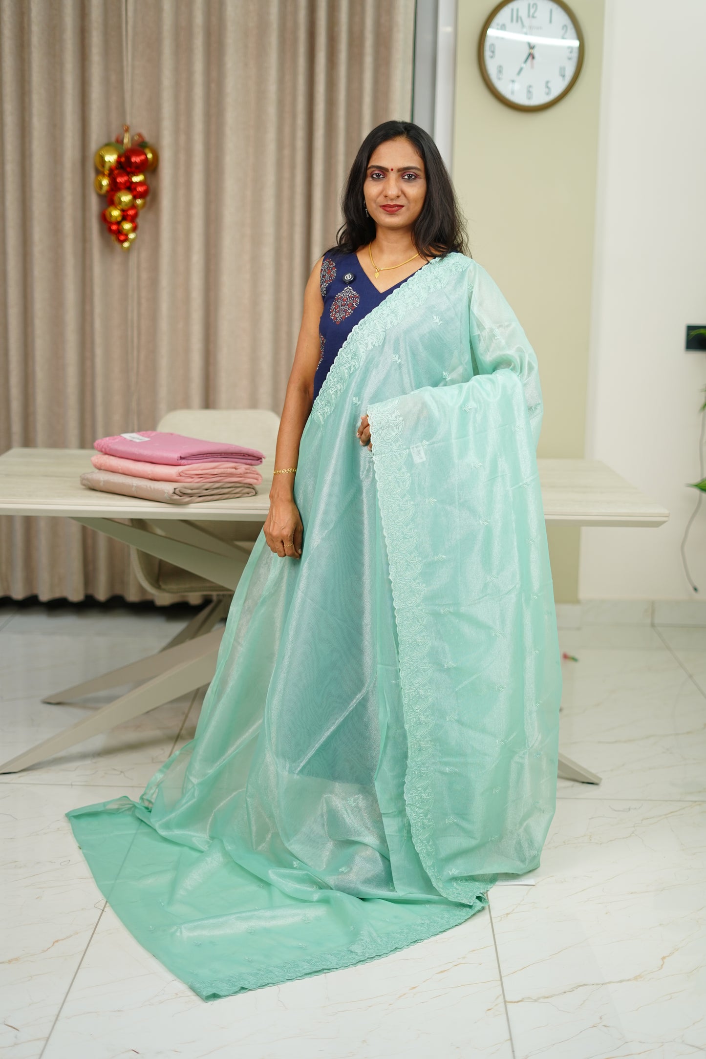 NET ORGANZA SAREE