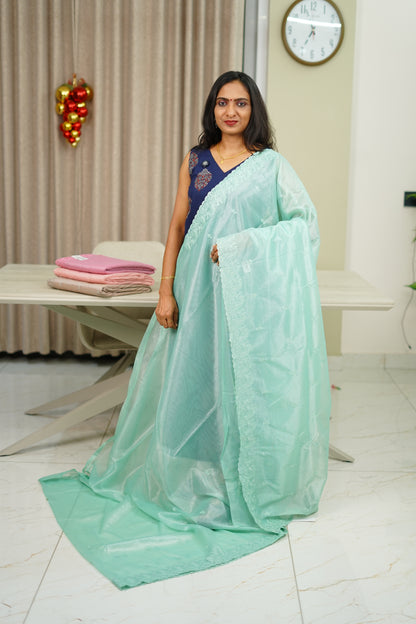 NET ORGANZA SAREE