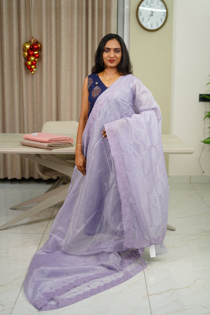 NET ORGANZA SAREE