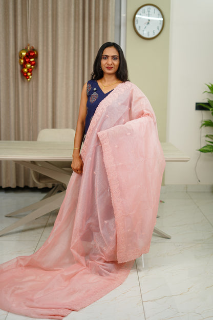 NET ORGANZA SAREE