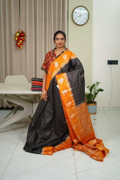 CHANDERI CHECK BANARASI SAREE
