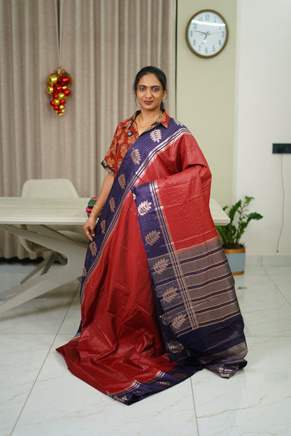 CHANDERI CHECK BANARASI SAREE