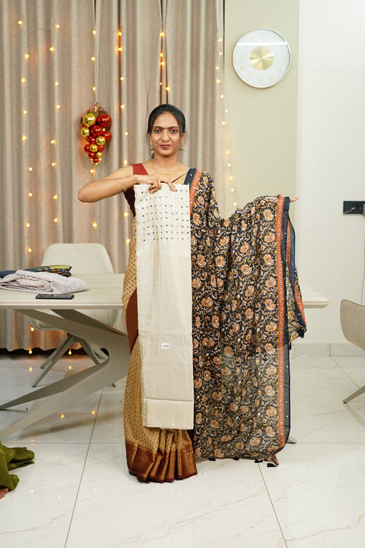 VICHITRA SILK    UNSTICHED SALWAR  SET