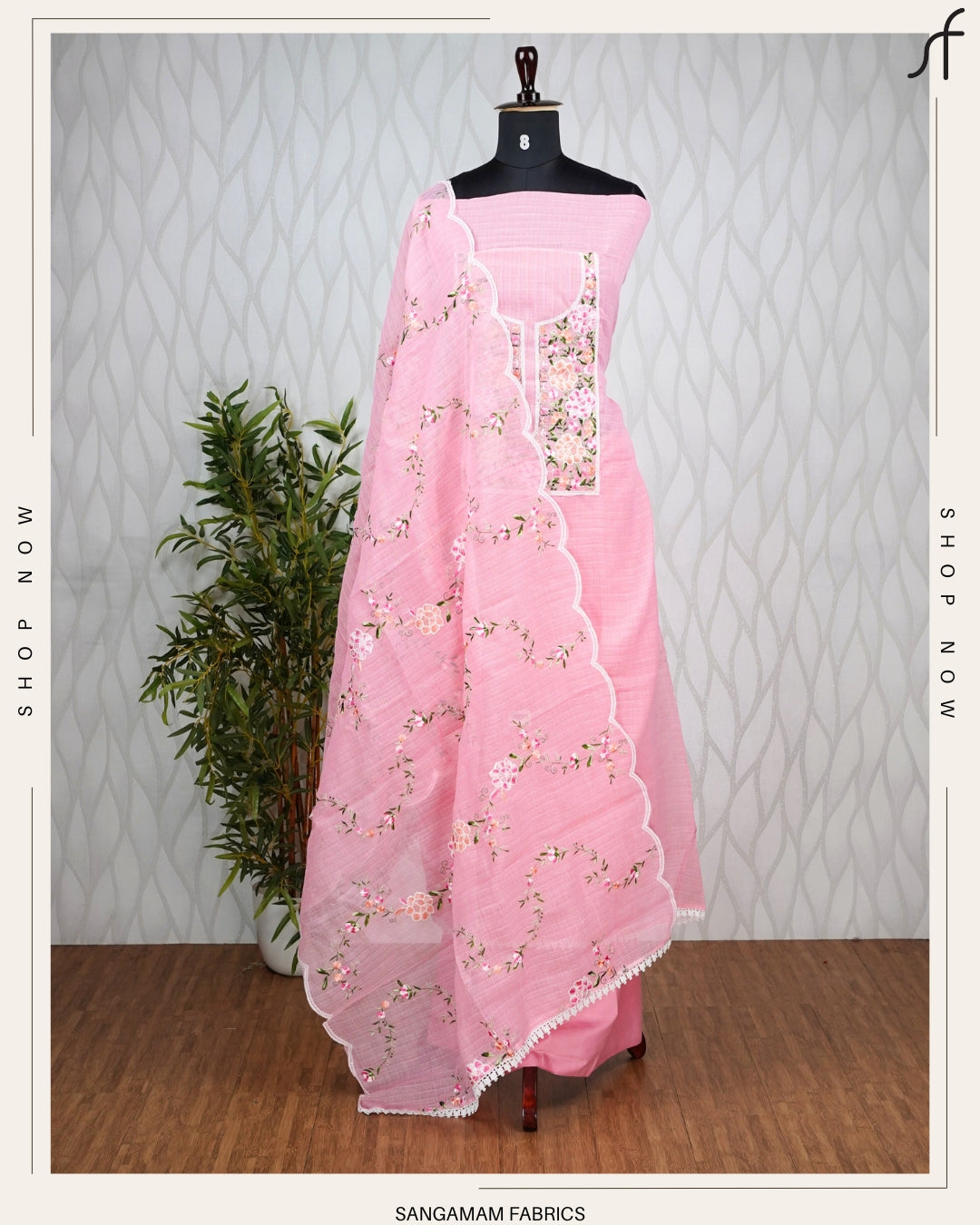 FLORAL EMBROIDERY SALWAR SUIT