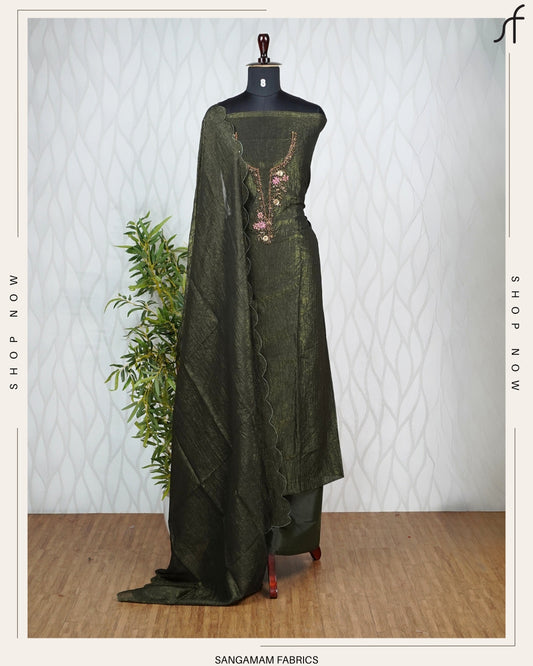CRUSHED SILK SALWAR SUIT