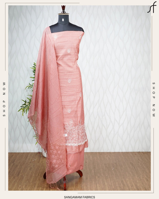 SEMI JUTE EMBROIDERY SALWAR SUIT
