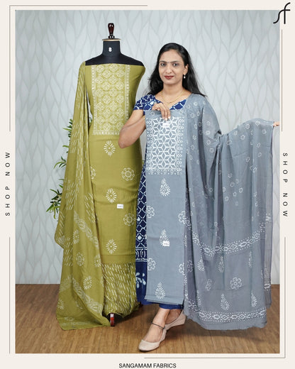 HAND BLOCK PRINTED COTTON SALWAR SUIT