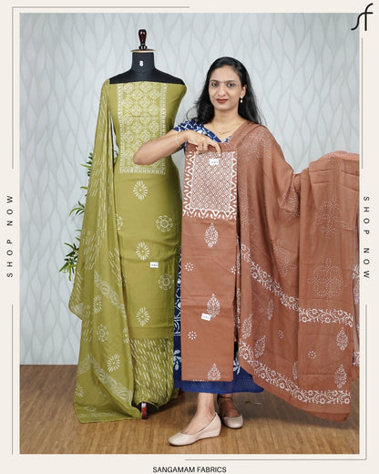HAND BLOCK PRINTED COTTON SALWAR SUIT