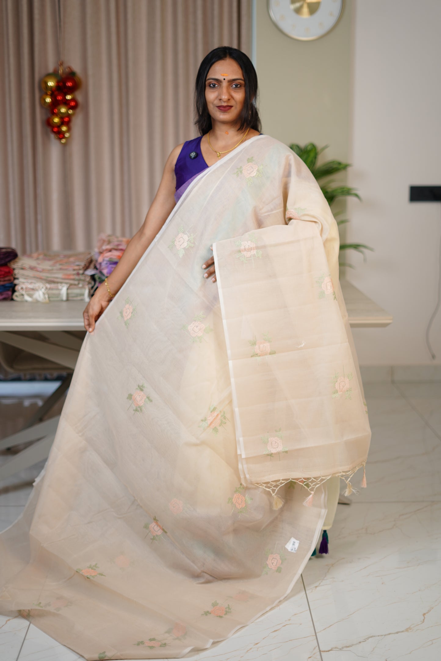NET COTTA SAREE