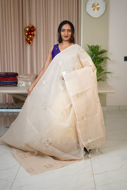 NET COTTA SAREE