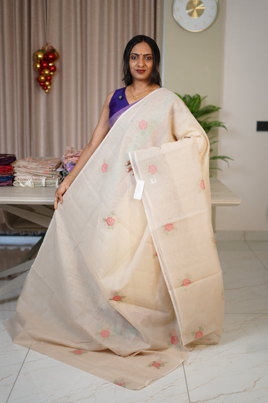 NET COTTA SAREE